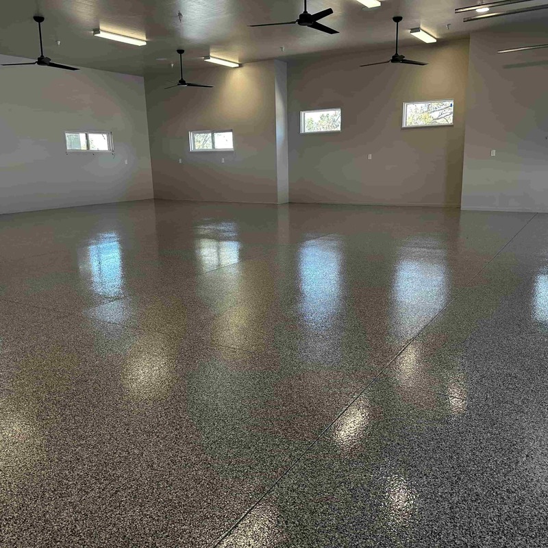 Polyaspartic floor coating  Cave Creek