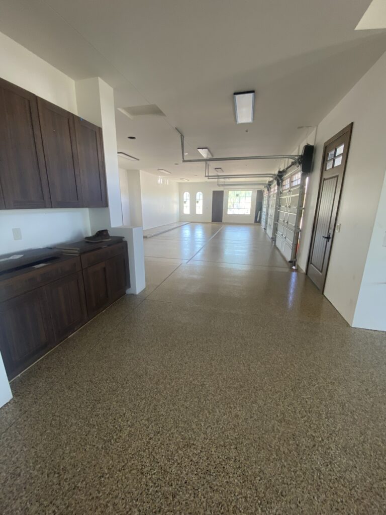 Garage Floor Coating with cabinets in Fountain Hills AZ by RX Garage