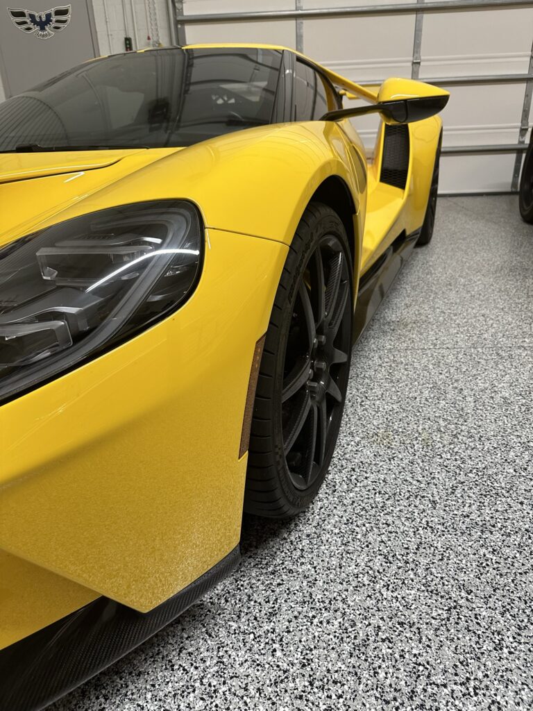 Garage Floor Coating with Ford GT in Fountain Hills AZ by RX Garage